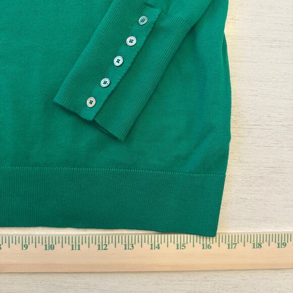 Boden Green Sweater with Button Cuffs - Picture 7 of 9